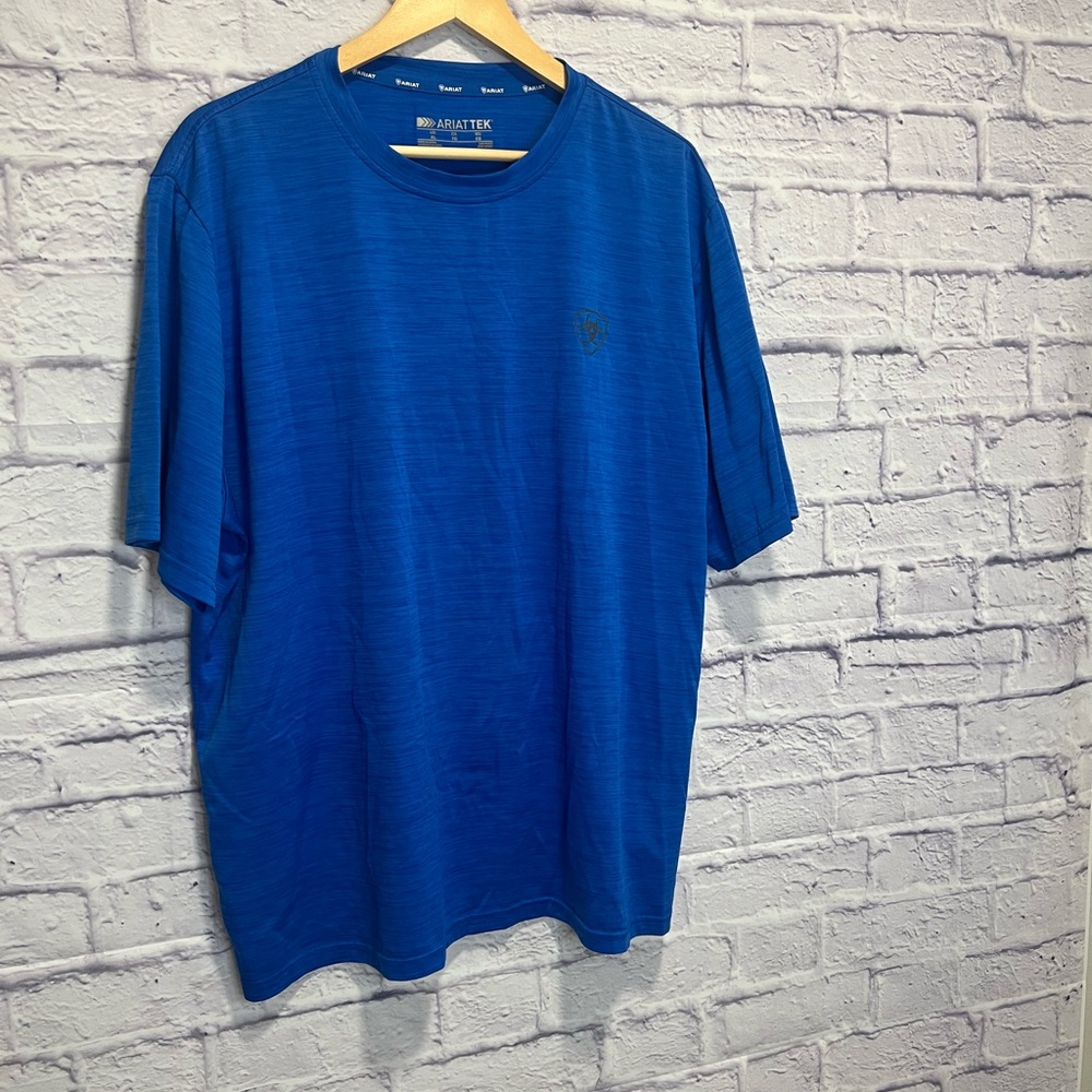 Ariat XL Vibrant Blue Men's Short Sleeve Tee
